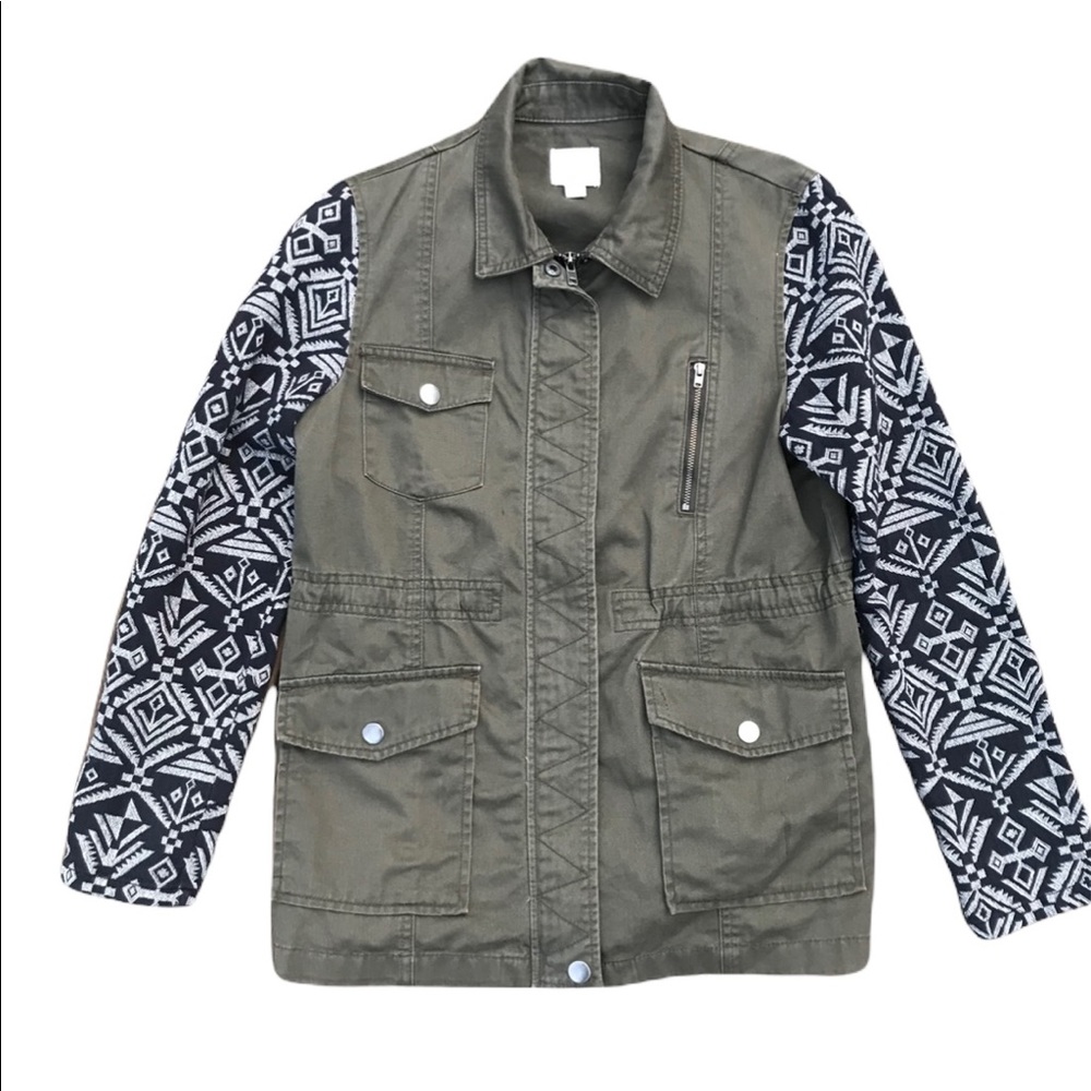 Sun & Shadow Nordstrom Army Green Jacket Small